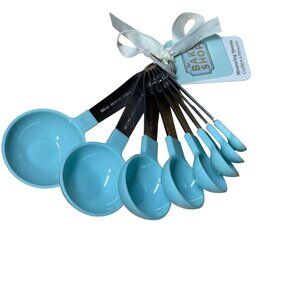 Measuring Spoon‎ Set 8PC. Pale Blue By Bake Shop NEW WITH TAGS!